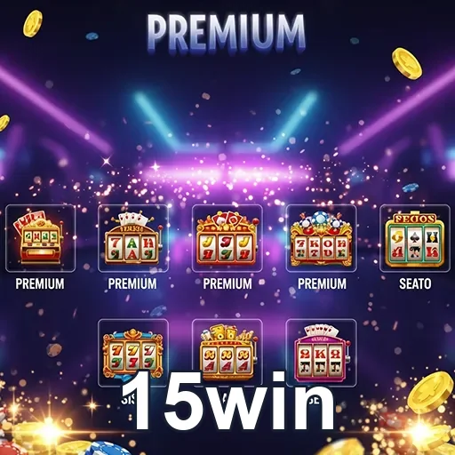 Imagem de jogos do 15win, site de entretenimento e apostas online, com destaque para opções variadas de jogos.