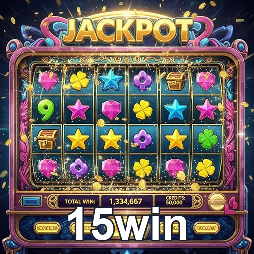 Tela de slots confiáveis na 15win móvel e desktop